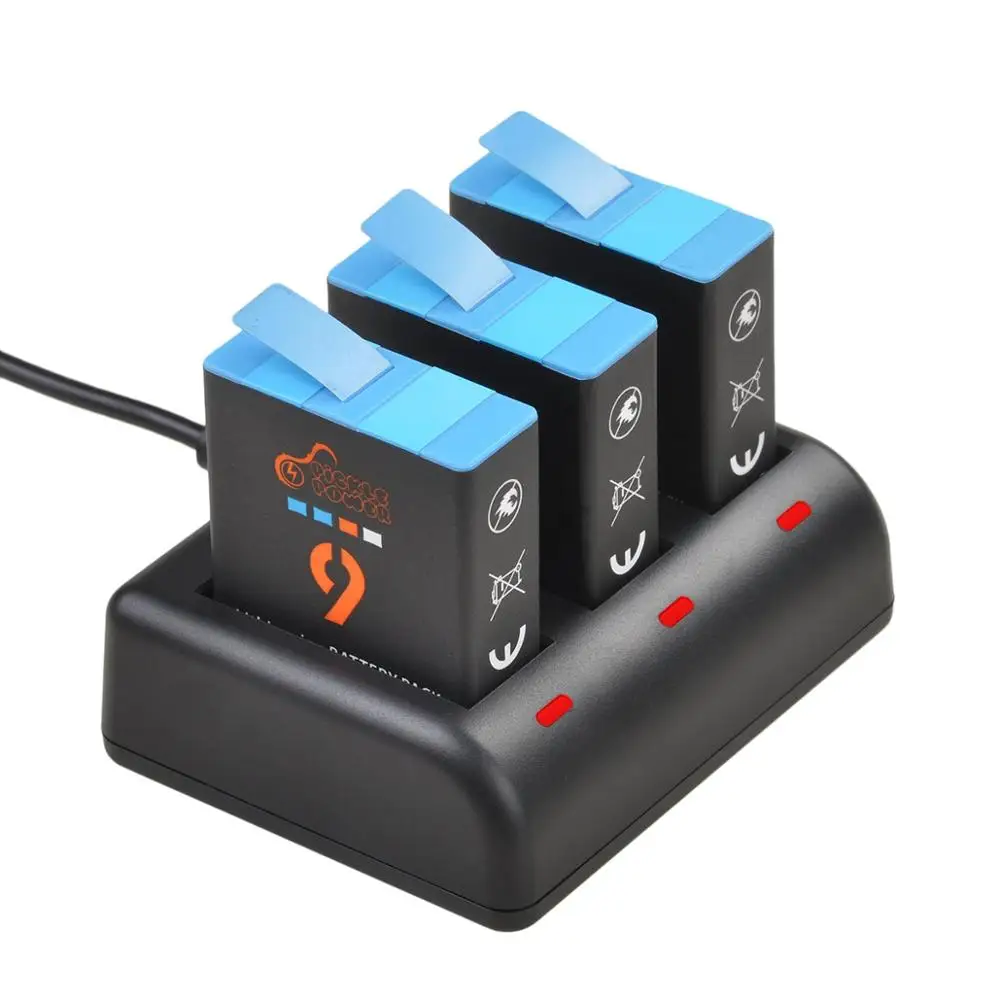 

1780mAh Battery for GoPro Hero 9 + 3-Slots Charger for Gopro Hero 9 10 Black Camera