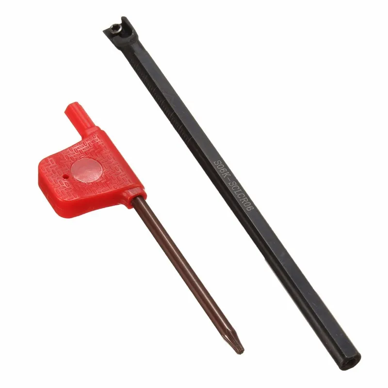 

S06H-Sclcr06 6X100Mm Boring Bar Turning Tool Holder For Ccmt0602 Insert For Lathe Turning Tool