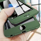 Чехол с полным покрытием для iPhone 11 Pro Max, SE, 360 дюйма, защитный чехол для iPhone 11, XS Max, XR, X, 8, 7, 6S, 6 Plus, со стеклом