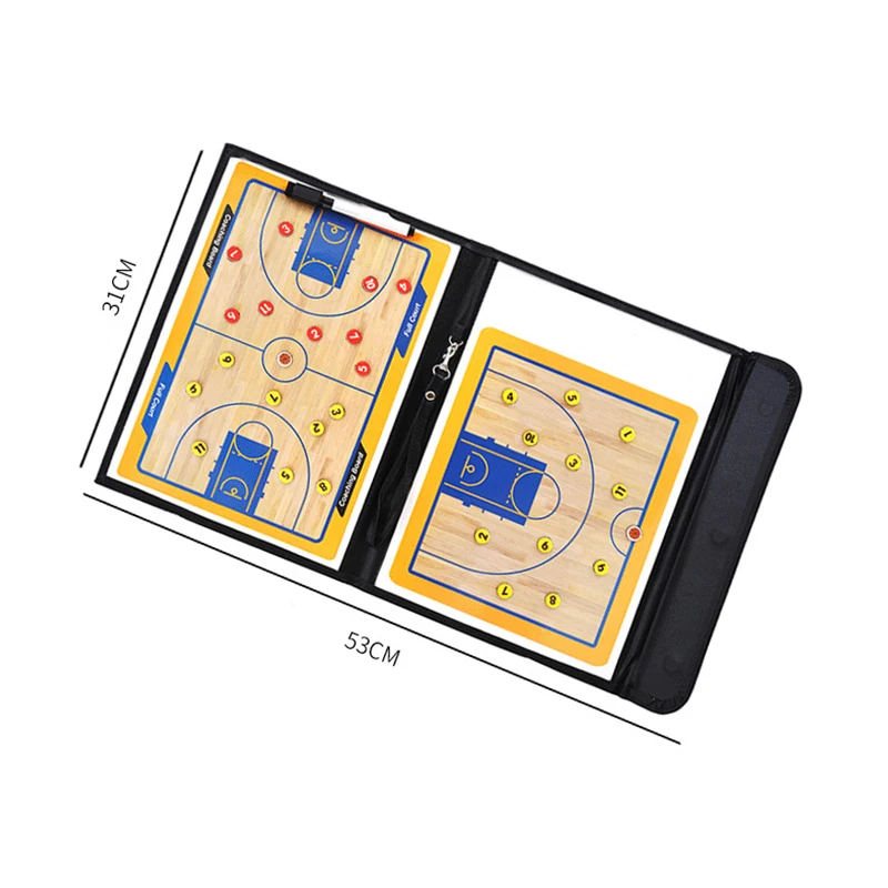 

Professional Basketball Tactics Board Basketball Coach Match Training Tactical Erasable Teaching Board Basketball Game Portable