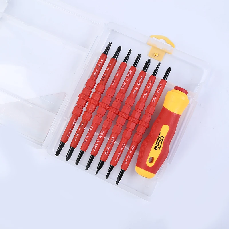 Фото Insulated Screwdriver Set 7 Piece Milwaukee Electrical Electrician Hand Tool Multifunctional Opening Repair Precision Инструменты Insulated Screwdriver Set 7 Piece Milwaukee Electrical Electrician Hand Tool Multifunctional Opening Repair Precision Инструменты