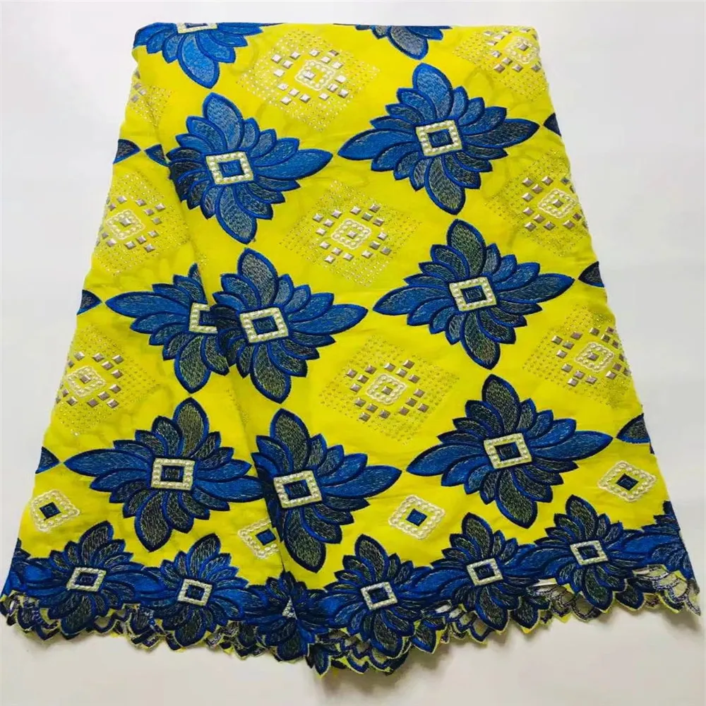 

Soso Stones African Cotton Lace Fabric 2020 High Quality Embroidery Swiss Voile Lace In Switzerland Nigerian Lace Fabrics Sewing