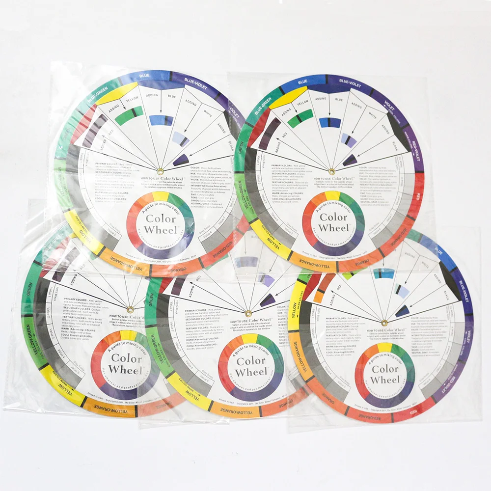 5 шт. Miroblading Color Wheel Guide Tebori тату пигментная цветная палитра Перманентный макияж