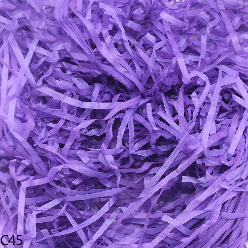C45 50/100 г бумажная рафия измельченный DIY Подарочная коробка наполнение Crinkle бумага конфетти Свадебная подарочная коробка Заполненные украшения 8 - Цвет: C45