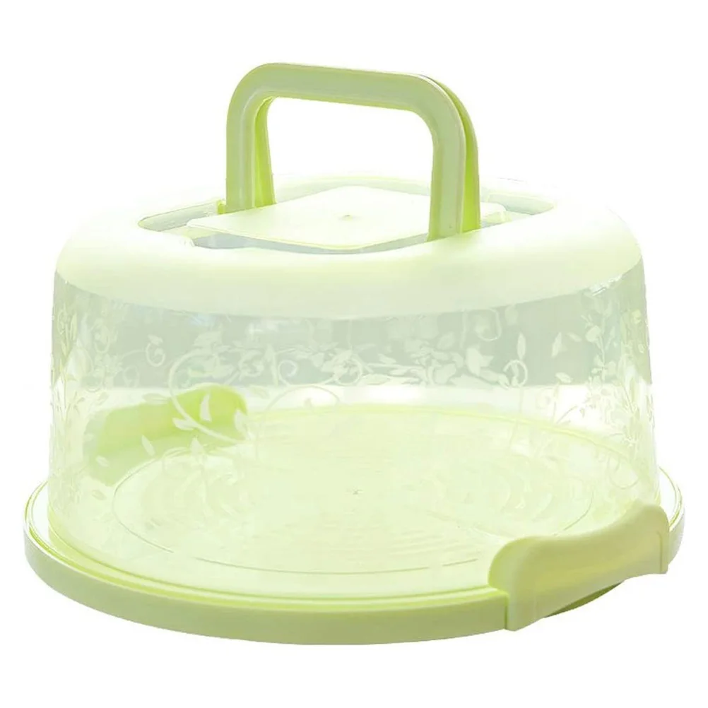 

Portable Cupcake Carrier Food Preservation Boxwith Handle Transparent Cake Box Cover Case Birthday Wedding Party Supplies