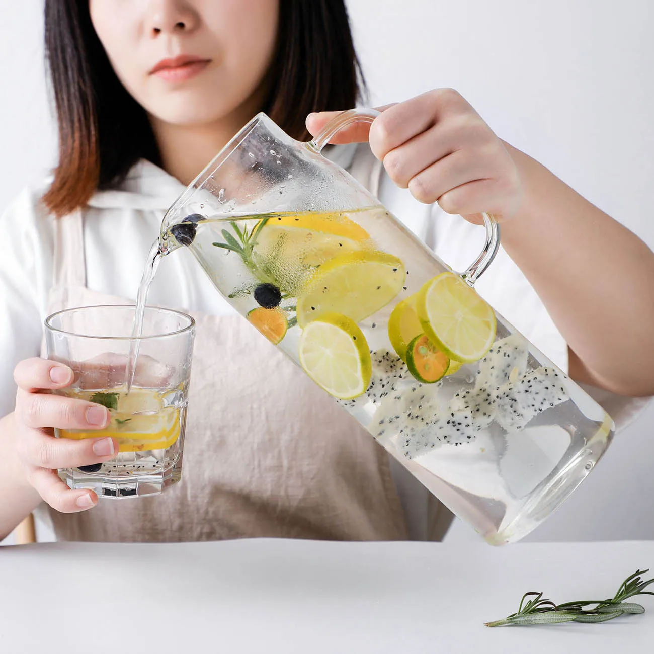1500 мл стеклянный графин для воды с крышкой из нержавеющей стали кувшин контейнер