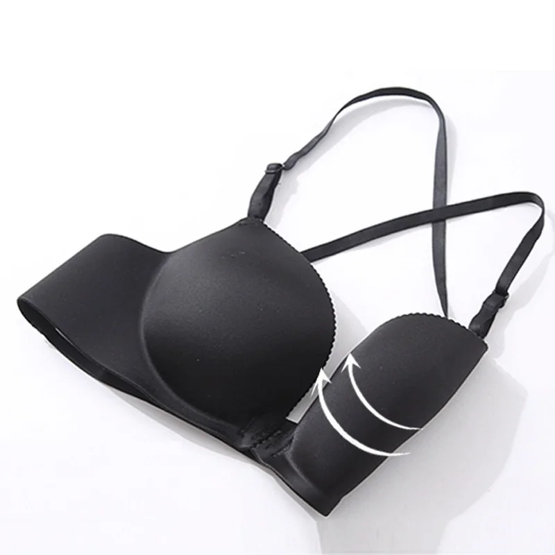 

Wireless Sexy Lingerie Seamless Front Closure Bra Backless Comfortable Push Up Bras for Women Bralette
