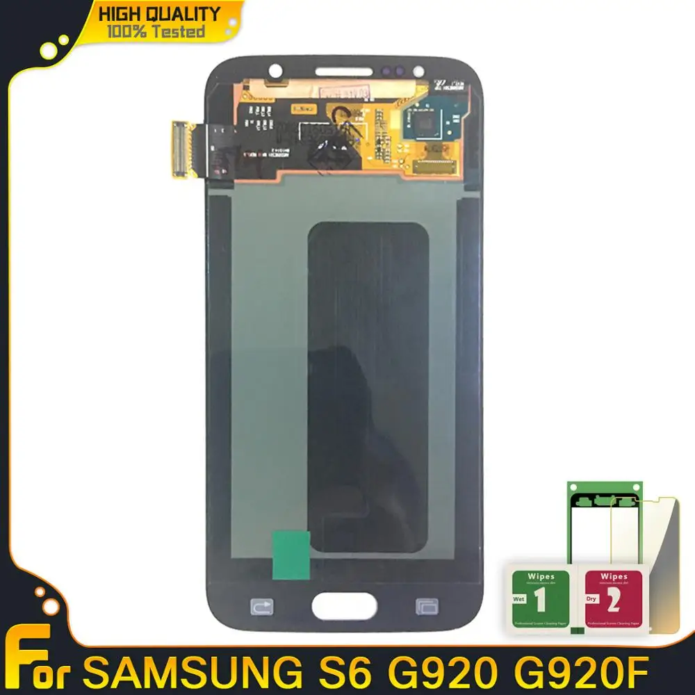 Супер AMOLED дисплей для samsung GALAXY S6 G920 G920F ЖК-дисплей сенсорный экран дигитайзер в сборе для samsung S6 G920