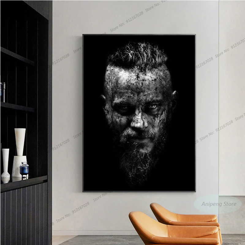 Постер легенды викингов короля Рагнара лотброка HD Печать на холсте Картина