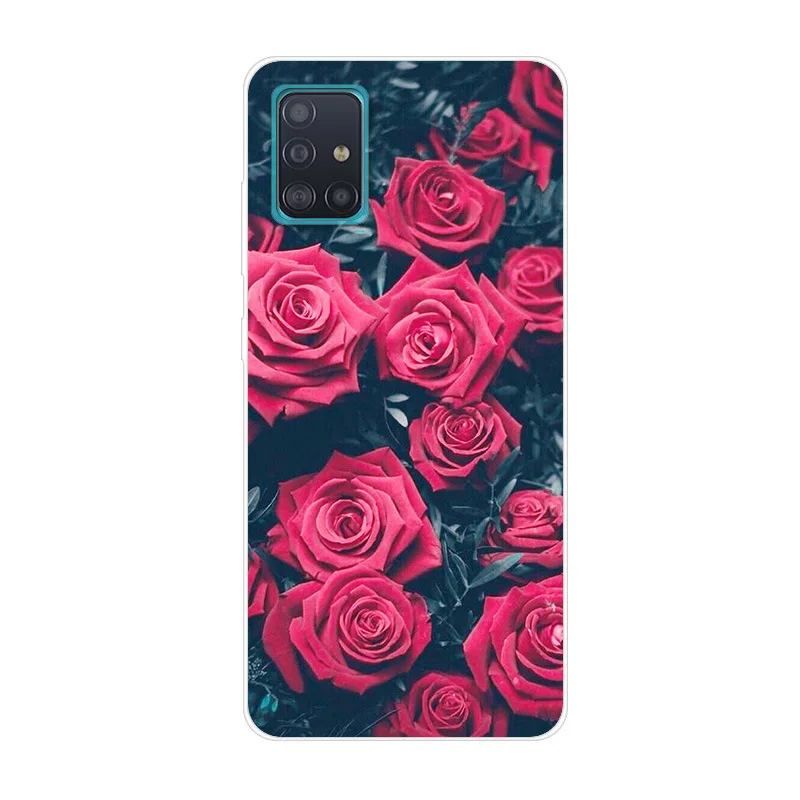 For Samsung A51 Case Phone Cover Soft Silicone Back Case for Samsung Galaxy A51 case A71 M11 m21 A515F A 51 71 Cover bumper TPU