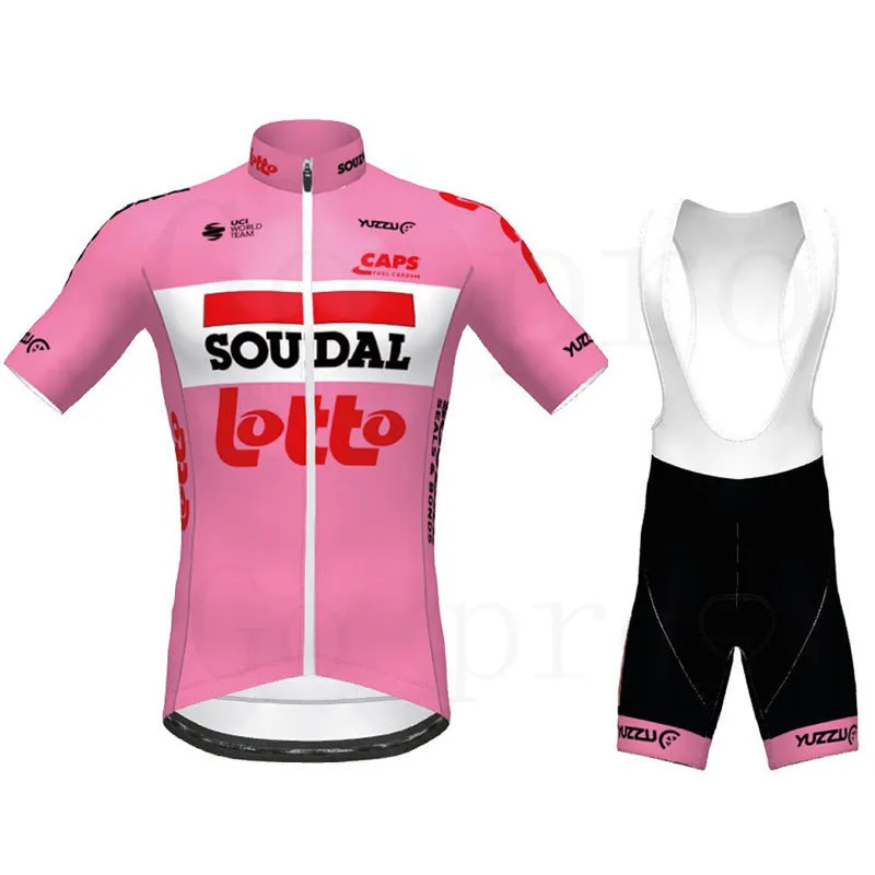 LOTTO SOUDAL-Conjunto de Ropa de Ciclismo del equipo LOTTO, Jersey de bicicleta, conjunto de Ropa de Gel con pechera, Uniformes de Ciclismo, Maillot, 2022