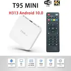 ТВ-приставка T95 Mini Iptv, Android 10,0, 4 + 64 ГБ, 2,4 ГГц, Wi-Fi, 4K, HDR, поддержка Google Youtube, медиаплеер