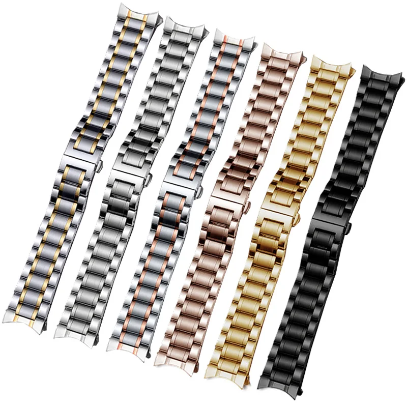 Ремешок сменный металлический для наручных часов браслет из нержавеющей стали