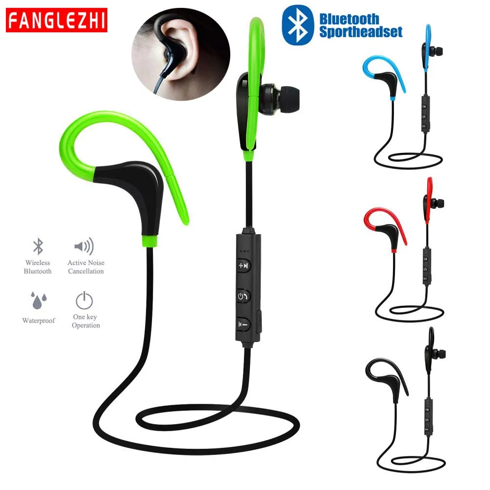 Беспроводные наушники с микрофоном для всех смартфонов спортивные бега Bluetooth