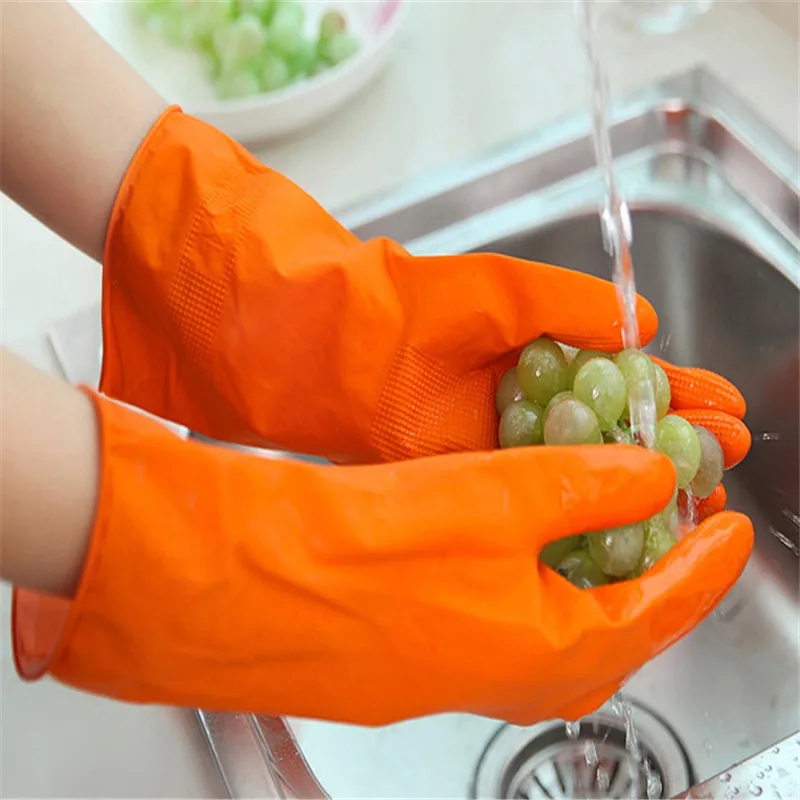 VOZRO Волшебные силиконовые мытье посуды Guantes латексные садовые резиновые перчатки