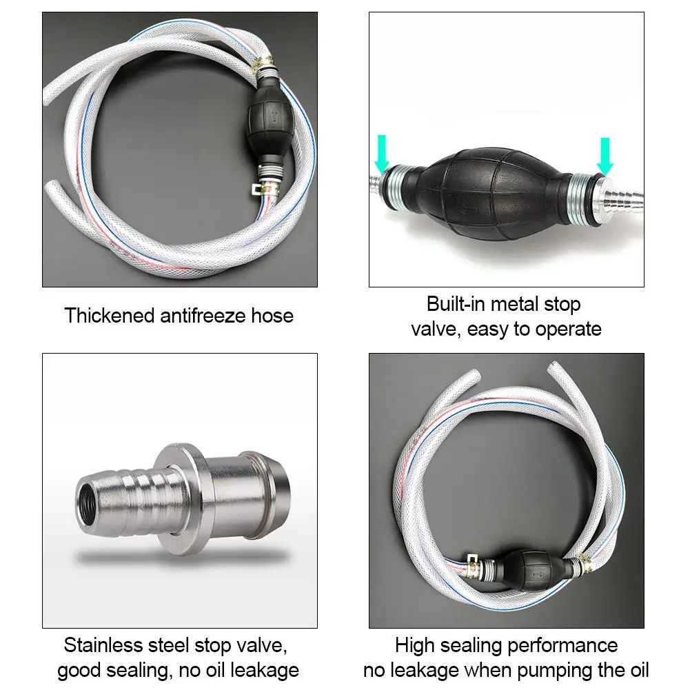 Профессиональный резиновый ручной насос для отсоса масла 12 В экстрактор дизеля