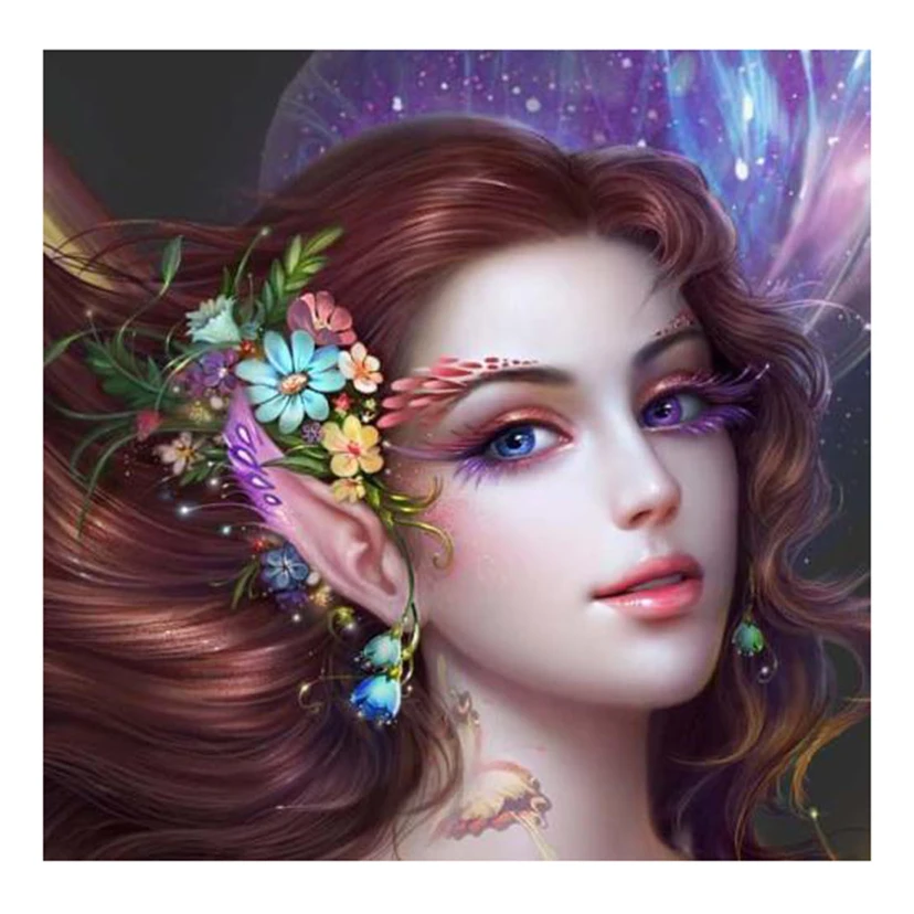 5D «сделай сам», полностью круглая алмазная живопись, мультфильмы «принцесса девочка», 3D вышивка крестиком стразы, мозаика, домашний декор, подарок Y439