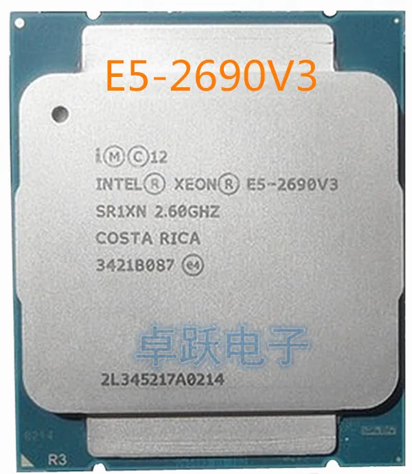 Процессор Intel Xeon E5-2690V3 2,60 ГГц 20 м 12 ядер 22NM LGA2011-3 135W Процессор E5 2690V3