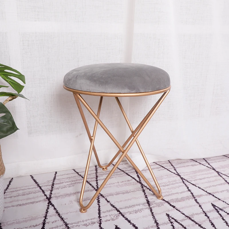 Туалетный Стул модный кованый железный стул тканевый туалетный столик в спальню