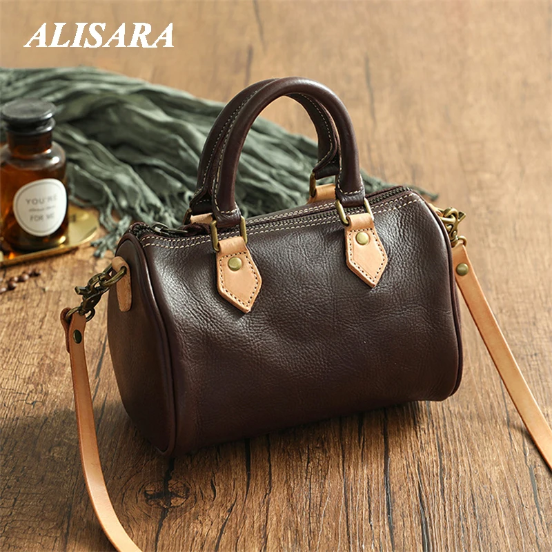

Bag for women original design, versatile with clothes,Shoulder bag small brown，Bucket shell pillow shape, Japanese popular style