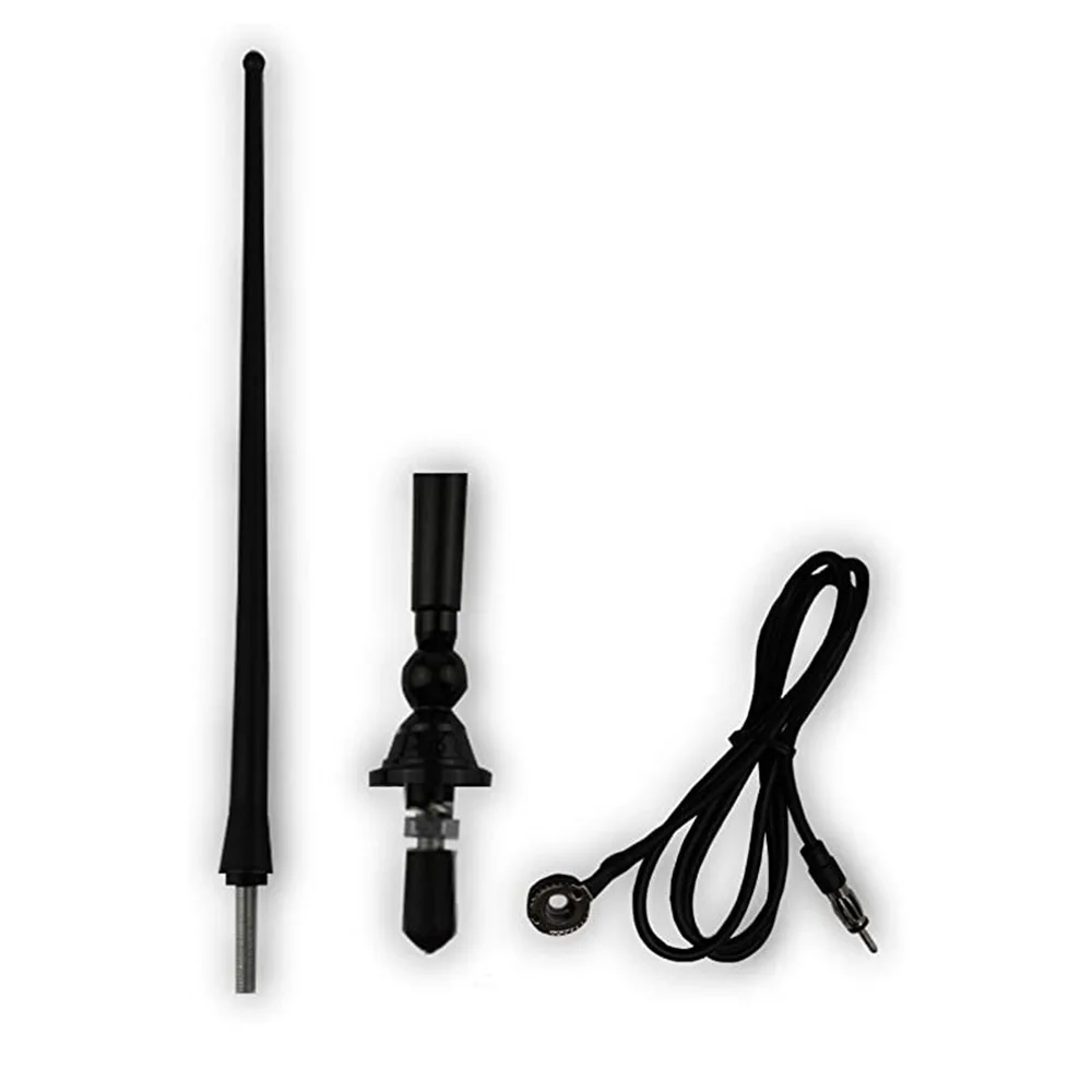 16 inches Car Marine Radio Antenna Mount Swivel Base Mast FM AM Antenna for Boat Car Trailers marine radio antenna car waterproof rubber duck dipole flexible marine fm am modulators for car boat yacht atv utv rv tractor