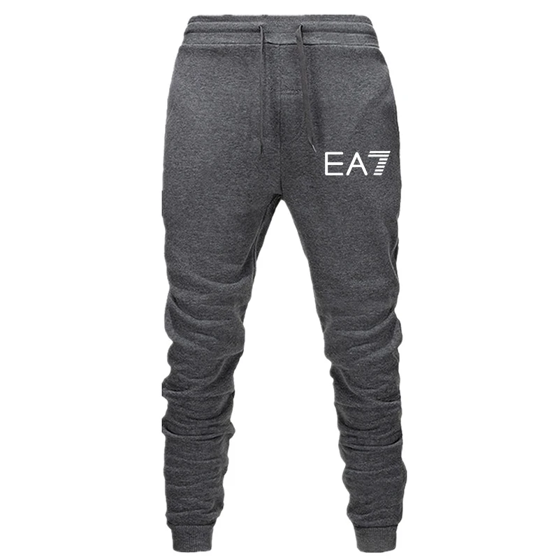 

Spring and Autumn Men's Casual Pants Letter Printing Loose Running Pants Pure Cotton Fleece Sweatpants Sweatpants