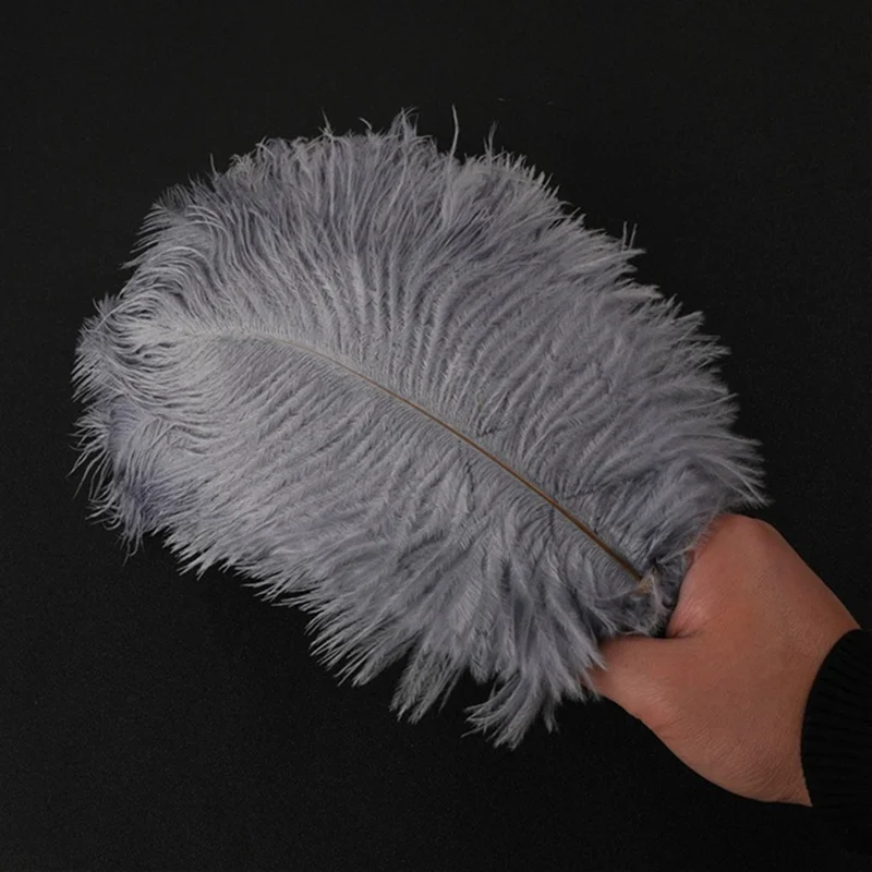 Перья страусиные серые 15-70 см 10-200 шт./лот | Дом и сад