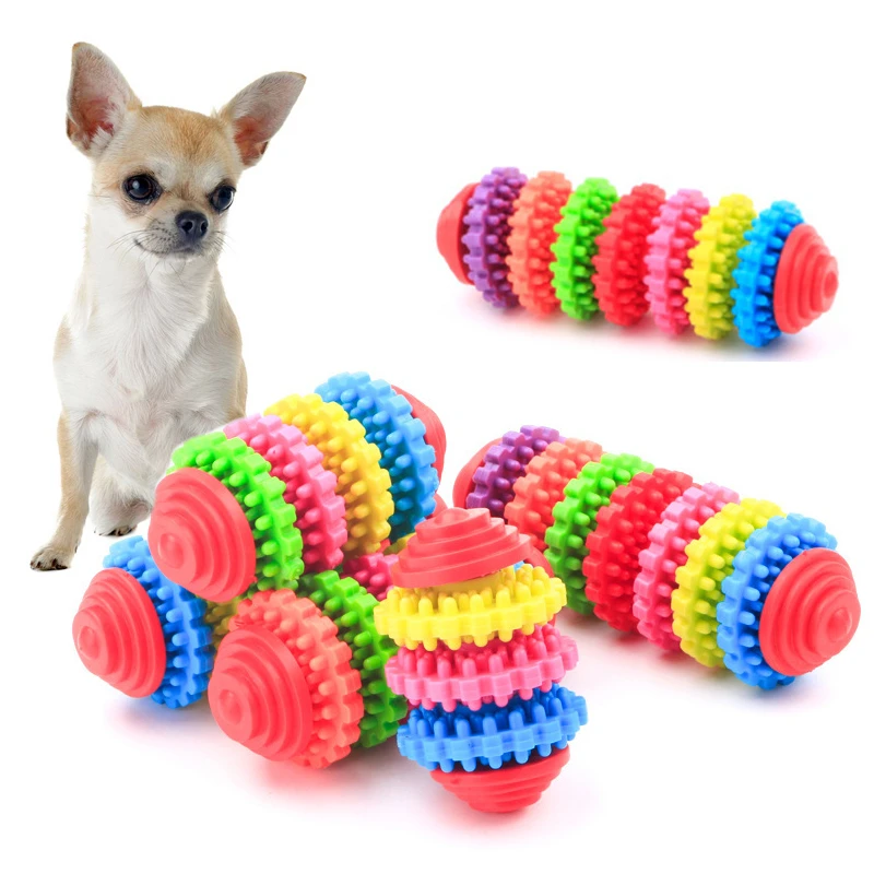 

Прочный Шестерни десен игрушки-прорезыватели зубов резиновая игрушка для домашних животных игрушки для собак и кошек Pet стоматологические ...