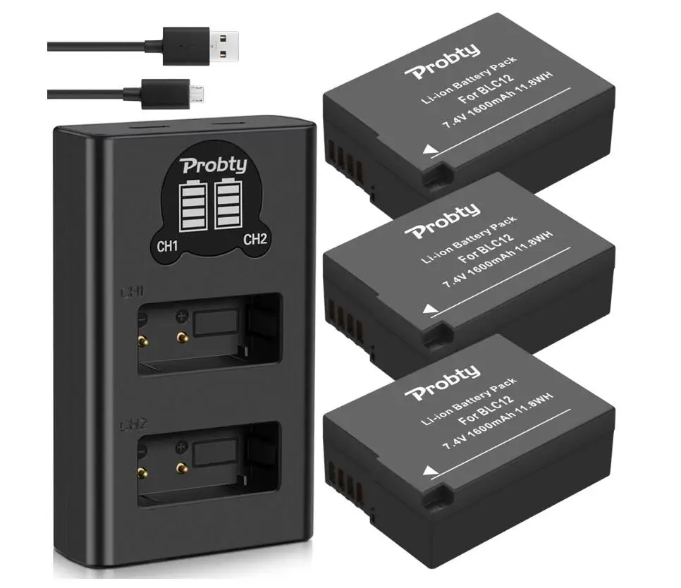 ДМВ BLC12 DMW-BLC12 BLC12E BLC12PP Батарея или Зарядное устройство для цифрового фотоаппарата Panasonic Lumix FZ1000 FZ200 G5 G6 G7 GX8 G85