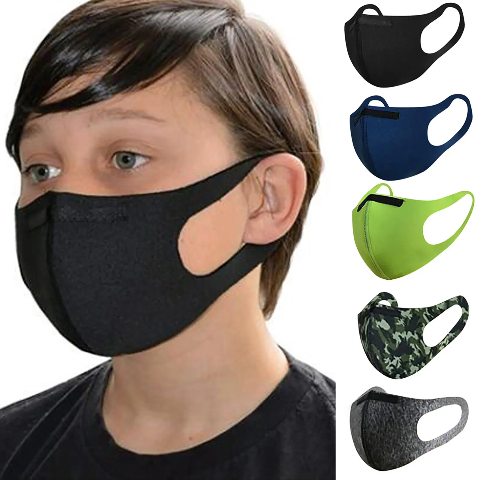 1 шт. детская маска для лица моющаяся и многоразовая теплая Ветрозащитная новинка