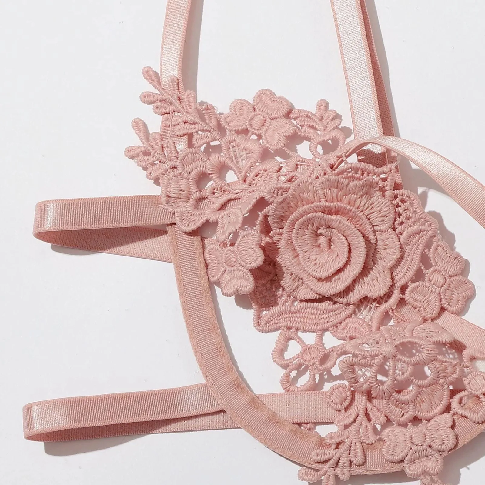 Женское сексуальное нижнее белье Lenceria порно Цветочная вышивка Langerie эротический