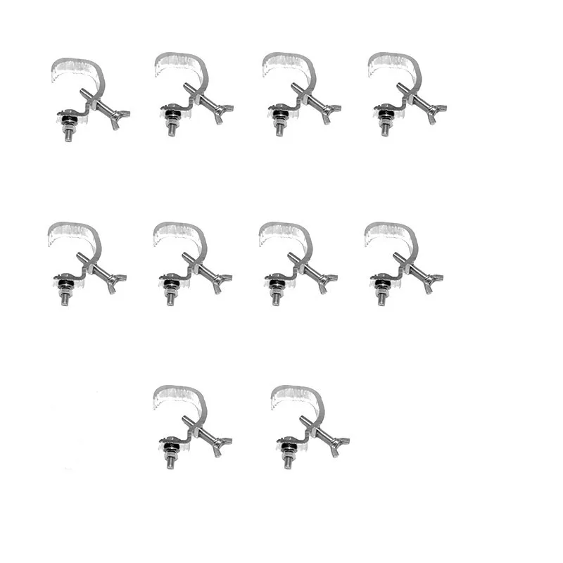 

10pcs Aluminum lights hook bearing the weight 30kg LED PAR Moving Head Light hang hooks professional stage parts equipment