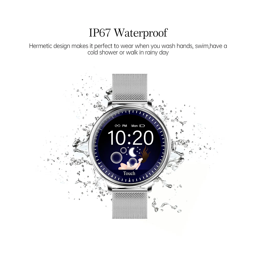 

Erilles NY12 Women Sport Sleep Tracker Smart Watch Female Heart Rate Girls Wrist Smartwatch Bracelat For Android