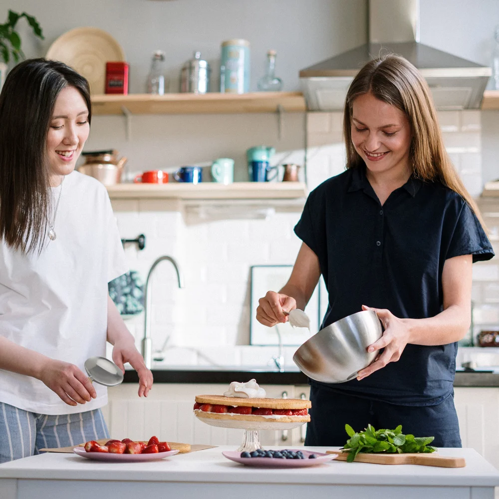 

Stainless Steel Rice Scoop Bamboo Handle Soup Spoon Porridge Spoon Kitchen Tool