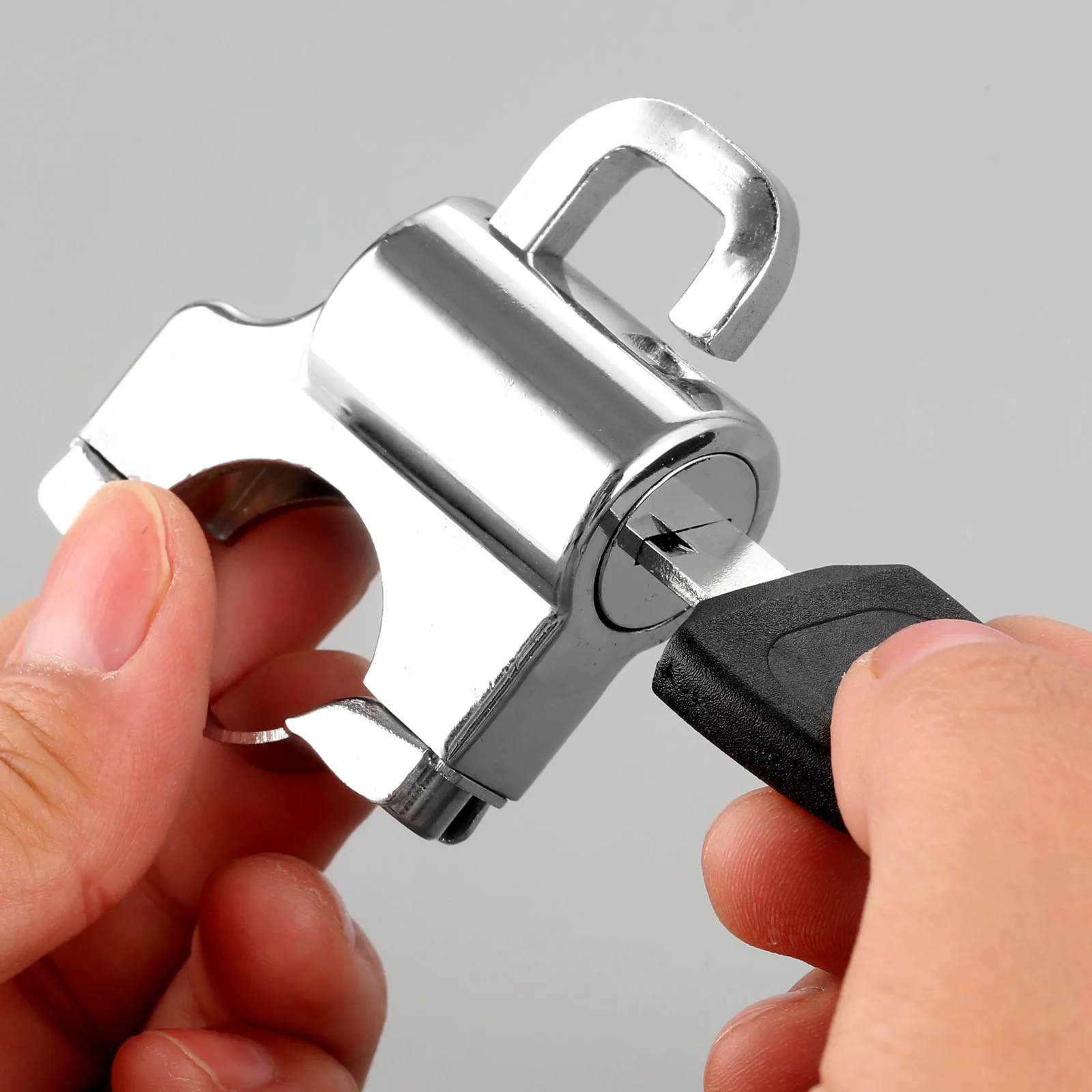 1 шт. Однорычажный замок для мотоциклетного шлема комплект ключей на крючок