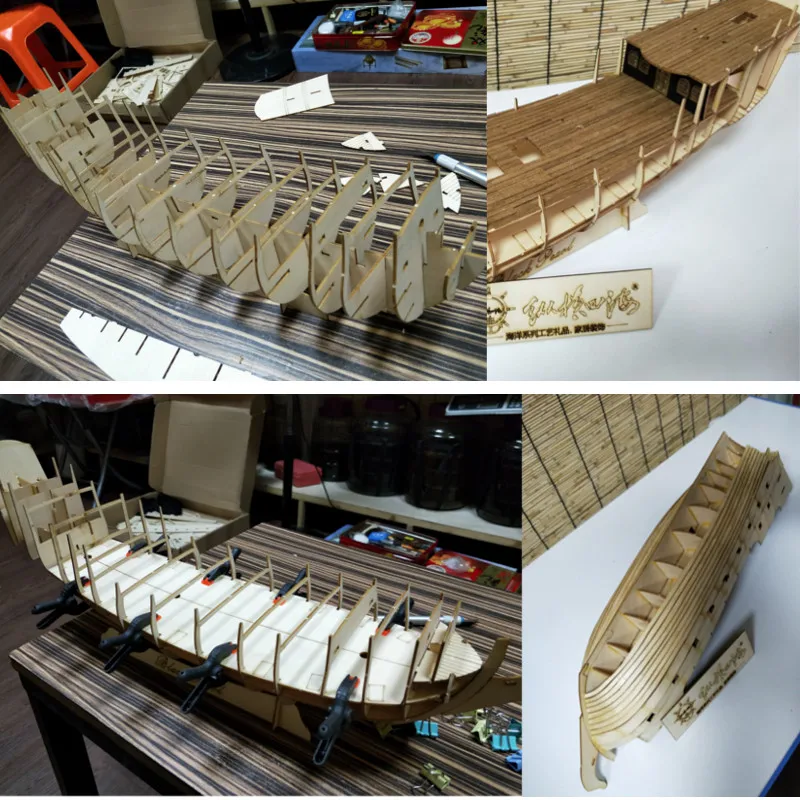32 дюймов DIY деревянная модель корабля строительные наборы сборка игрушка украшение подарок для детей взрослый мальчик девочка