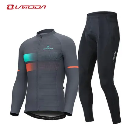 Set 1 LAMEDA Summer Anti-sweat Cycling Jersey Men Mtb Shirt Quick Dry Breathable Bike Clothes Short Short Sleeve Clothing - Цвет: Set 1