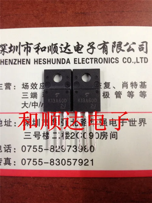 10 шт./лот TK13A60D K13A60D TO-220F 600V 13A