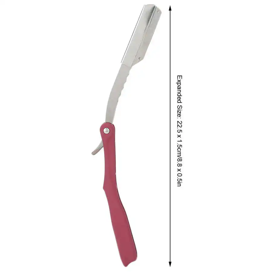 

5 Colors Straight Razor Straight Edge Razor Professional Folded Single Edge Blades Barber Razor Manual Shaver Men Safety Razor