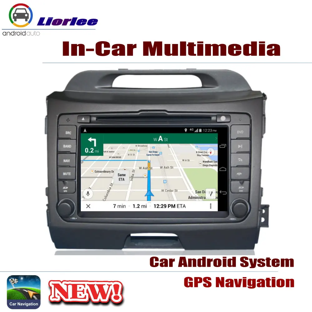 Автомобильный плеер для KIA Sportage (SL) / R 2010 2015 IPS ЖК экран GPS навигация система Android