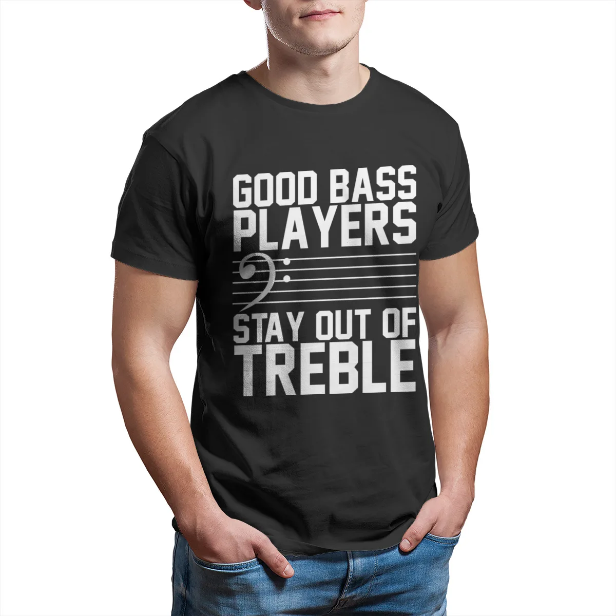 

Treble Clef Bass Guitar Fashion Funny 2021 graphic High Street Men Clothing 137202