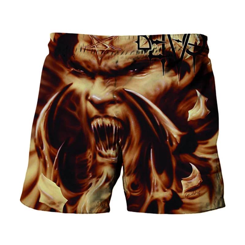 

Summer Men's Cool 3D Printing GoatLord Beach Shorts Quick-drying Men's Hip-Hop Personality Free Surfing Swimming Shorts S-6XL