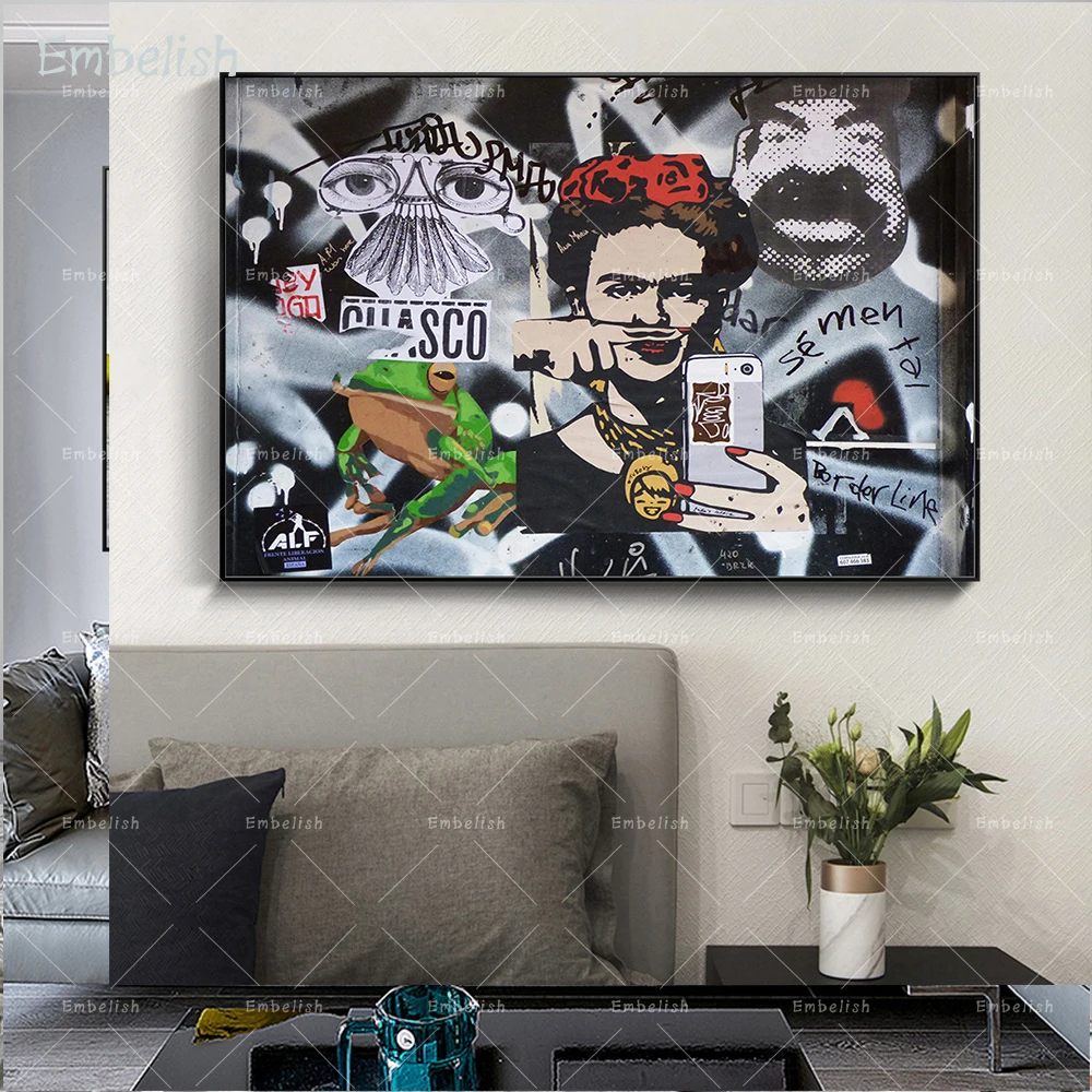 1 шт. Лидер продаж граффити уличные картины для гостиной современный домашний