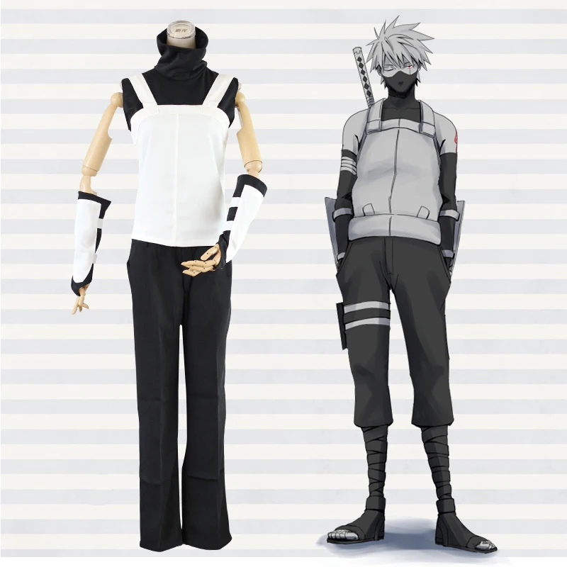 Amime Наруто Костюм для ношения при температуре до обувь косплея героя Хатаке