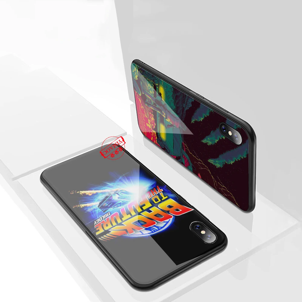 YIMAOC Future DeLorean Time Machine стеклянный чехол для телефона Apple iPhone XR X XS Max 6 6S 7 8 Plus 5 5S SE |