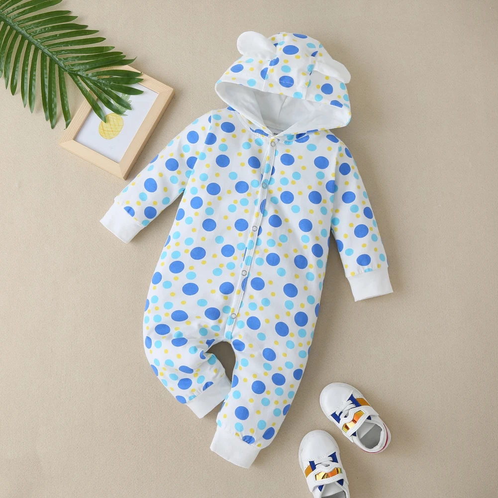 

Baby Boy Long Sleeve Bowtie 2022 Jumpsuit Cotton Coverall Outfit
