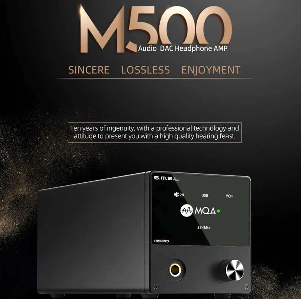 SMSL M500 DAC MQA ES9038PRO ES9311 XMOS XU 216 32bit 768 кГц DSD512 привет res аудио декодер и усилитель для