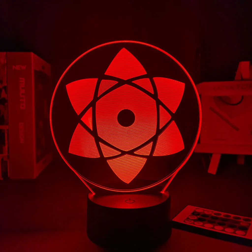 Аниме-фигурка Шаринган с мангой и надписью Narutoed для светильник щения s спальни