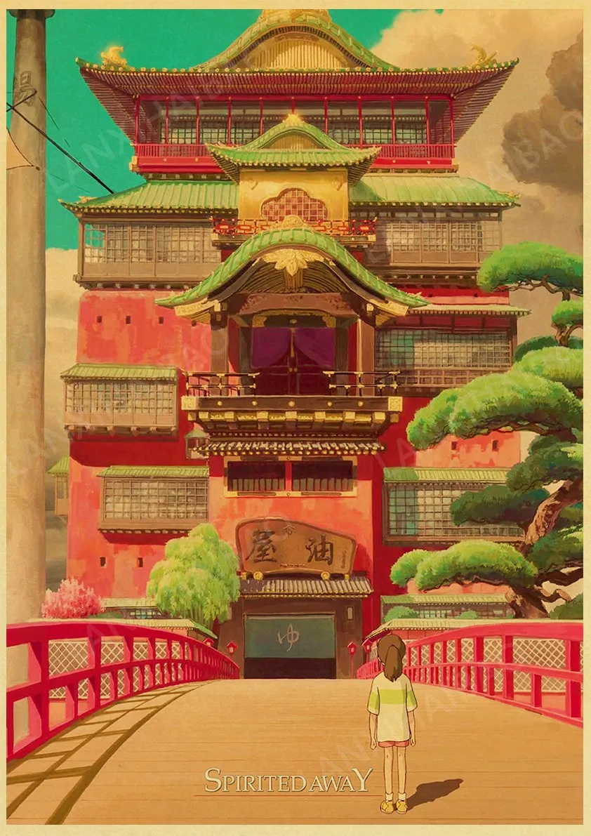 Японская манга мастер Хаяо Миядзаки аниме Spirited Away/Принцесса Мононоке/Мой сосед