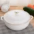 Стандартная Белая Круглая Большая чаша л с крышкой в стиле Пномпень, кухонная утварь, бытовые принадлежности для кухни, посуда - изображение